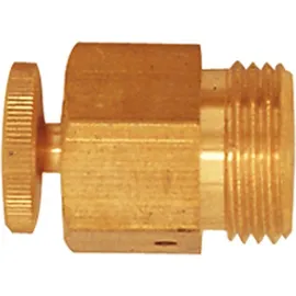 Riegler Ablass- und Entlüftungsventil, Messing, gerade Form, G 1/4