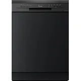 KKT KOLBE Geschirrspüler Freistehend | 60cm | schwarz | AquaStop | Oberkorb höhenverstellbar | Besteckkorb | 5 Programme | 12 Maßgedecke | Zeitv... - Schwarz