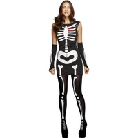 Deluxe Skelett-Kostüm für Damen Fever