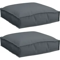 VidaXL Palettenkissen für Sitz 2 Stk Anthrazit 40x40x8 cm