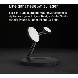 Belkin BoostCharge Pro Drahtloses 3-in-1-Ladegerät mit MagSafe 15W schwarz