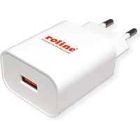 ROLINE USB Charger mit Euro-Stecker, 1 Port, QC3.0, 18W