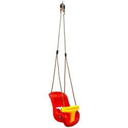 Babyschaukel 45x36x38 cm Kinder Schaukel Schaukelsitz Baby Gartenschaukel Rot