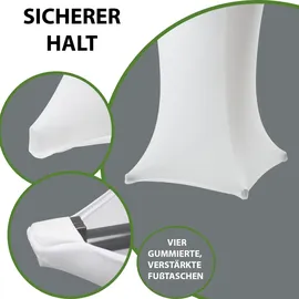 Trutzholm Stehtischhusse Weiß Ø 60 cm 10er Set
