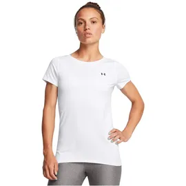 Under Armour HeatGear Armour kurzarm Trainingsshirt Damen 102 white/black S