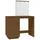 vidaXL Schminktisch mit LED Honigbraun 95x50x133,5cm Massivholz Kiefer