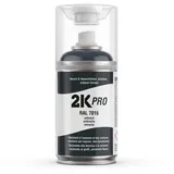 2K Pro Sprühfarbe 2 Komponenten Spraydose, UV-Beständig, Auto, Motorräder / DIY grau