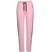 Bench. Loungewear Loungehose Damen rosa-schwarz, Gr.56/58