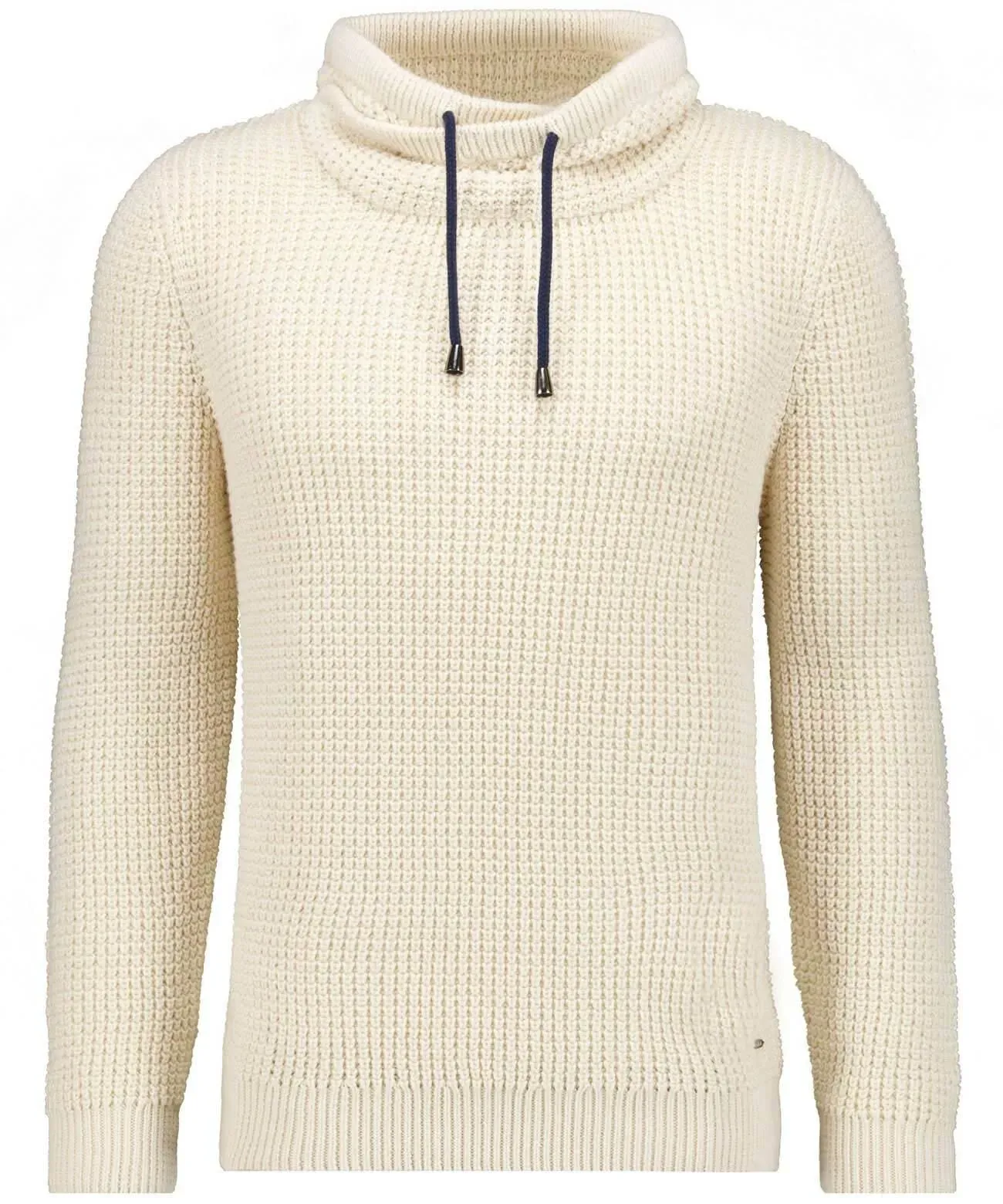 Rollkragenpullover RAGMAN, Herren, Gr. 52, beige (ecru), Strick, 100% Baumwolle, ohne Ausschnitt, Pullover Rollkragenpullover