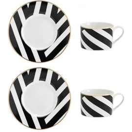 Mikasa Teetasse und Untertasse 0,2 l Mehrfarbig 2 St.