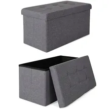 tavora Sitzhocker faltbar 76 x 38 x 38 cm 1-tlg. grau