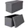 tavora Sitzhocker faltbar 76 x 38 x 38 cm 1-tlg. grau