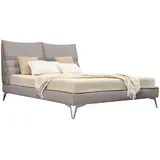 Meblito Polsterbett Grau, - Grau