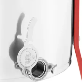 Wiesenfield Hochwertige Honigschleuder Edelstahl Tangentialschleuder Handantrieb 4 Waben,