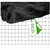 Vogelschutznetz 15 M X 15 M, Schwarzes Vogelschutznetz, Reißfestes Schutznetz Für Hühnerställe (2,5 X 2,5 Cm Maschenweite, Große Löcher)