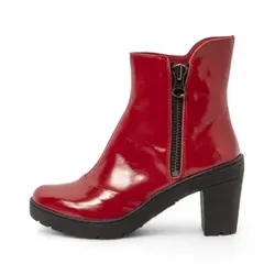 Art für Damen. 117591208003_008 Lederstiefeletten 1759 Travel Bordeaux (41), 5 bis 8 cm, Reißverschluss, Lässig