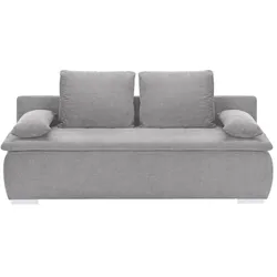 smart Schlafsofa  Leonie , grau , Maße (cm): B: 198 H: 92 T: 90