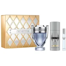 Paco Rabanne Invictus Eau de Toilette 100 ml + Eau de Toilette 10 ml + Deo Spray 150 ml Geschenkset