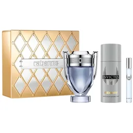 Paco Rabanne Invictus Eau de Toilette 100 ml + Eau de Toilette 10 ml + Deo Spray 150 ml Geschenkset