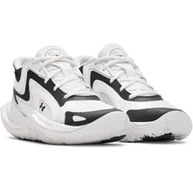Under Armour Jet ́25 Basketballschuhe Kinder 100 - white/black/black 39