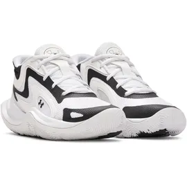 Under Armour Jet ́25 Basketballschuhe Kinder 100 - white/black/black 39