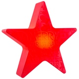 8 seasons DESIGN Shining Star "Merry Christmas Ø 60 cm rot
