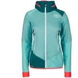 Ortovox Swisswool Col Becchei Hybrid Jacket Women - Softshelljacke - petrol-türkis