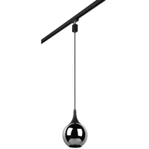 Trio Duoline 1-flg. 180 cm schwarz/chrom Glas