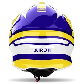 Airoh Aviator Ace 2 Sake Weiss-Blau-Gelb XL