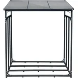 SCHMIDT security tools Kaminholzregal Stahl 143 x 70 x 145 cm Anthrazit