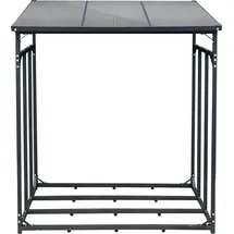 SCHMIDT security tools Kaminholzregal Stahl 143 x 70 x 145 cm Anthrazit