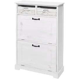MCW Schuhkipper 60 x 100 x 24 cm gebürstet / weiß