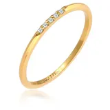Elli DIAMONDS Ring Bandring Diamanten Elegant Fein (0.025 Ct)375