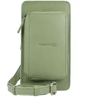 GREENLAND Nature Nature Soft Handytasche Geldbörse Leder 11 cm