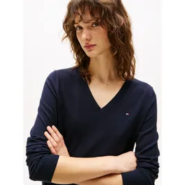 Tommy Hilfiger V-Ausschnitt-Pullover Blau M