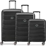 Delsey Meteor Koffer-Set 3-tlg. schwarz