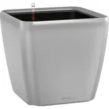LECHUZA Quadro LS 43 Komplettset 43 x 43 x 40 cm silber metallic