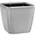 LECHUZA Quadro LS 43 Komplettset 43 x 43 x 40 cm silber metallic