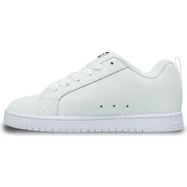 DC Shoes "Court Graffik", Damen, Gr. 9(42), liquid fuego weiß, Obermaterial: Leder (Kuh) / Futter: Textil / Außensohle: Gummi., Schuhe Schnürschuh