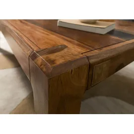 MASSIVMOEBEL24.DE Ancona Dunkelbraun Sheesham 120 x 60 x 40 cm