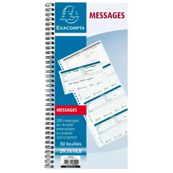 Exacompta 13292E 5x Telefon Notizen Wire-O 29.7x14.8 50B mD - x 5 -