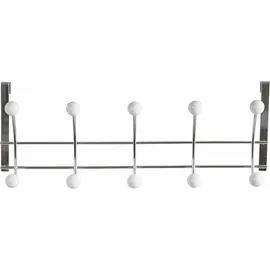 Zeller Garderobenhaken Türhängeleiste 5-er Silber