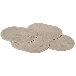 Tchibo - 4 abwischbare Platzsets - beige