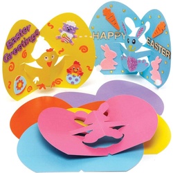 Küken & Hasen Pop-out-Karten  (pro Set 10) Bastelaktivitäten zu Ostern
