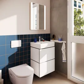 Hansgrohe Xilesa E Waschtischunterschrank 2 Schubkästen PushOpen, für Handwaschbecken, mit weiß matt
