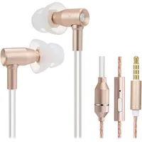 SHUAIGUO FC31 Luftschlauch Anti-Strahlung In-Ear-Kopfhörer 3,5 mm Kabelgebundenes Musik-Headset Strahlungsfreier Kopfhörer Rauschunterdrückungs-Lautstärkeregler mit Mikrofon