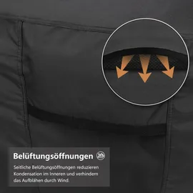 Dokon Gartenmöbel Abdeckung 213 x 132 x 72 cm Schwarz