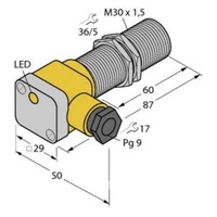 Turck Sensor bündig PNP, Schließer BI10U-EG30SK-AP6X