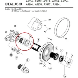 Ideal Standard Kartusche A960351NU für Zentral-Thermostat, G1/2