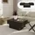 [en.casa] Lens Schwarz Holz 80 x 60 x 36 cm